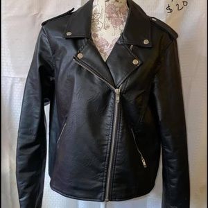 Leather Motorcycle Jacket NWOT